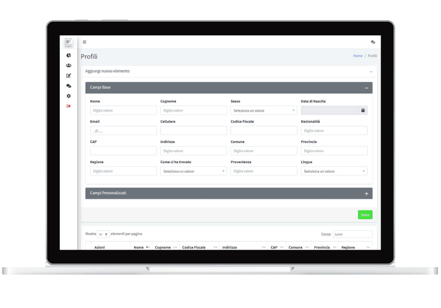 Profilando.it - Software di Profilazione Utenti