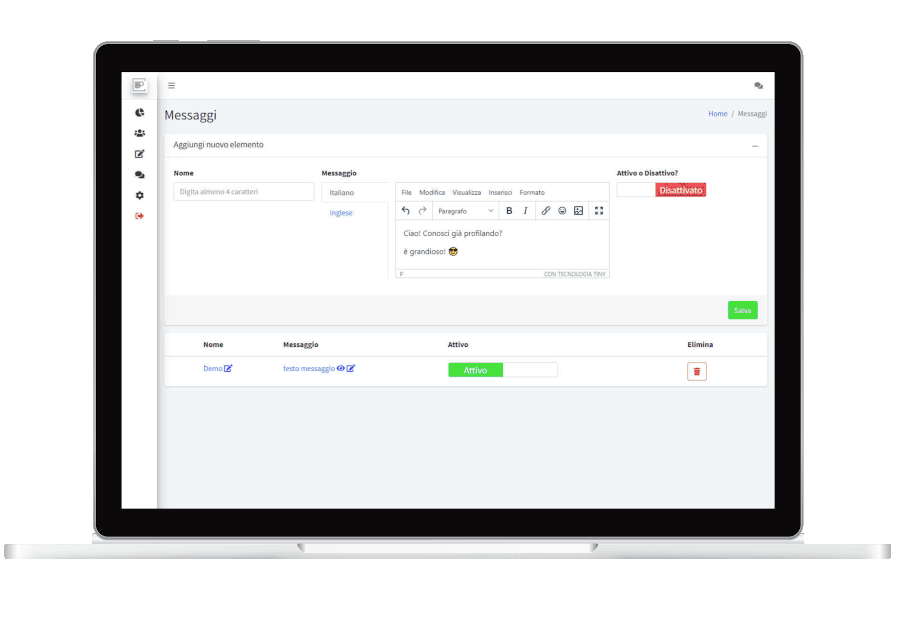 Profilando.it - Software di Profilazione Utenti